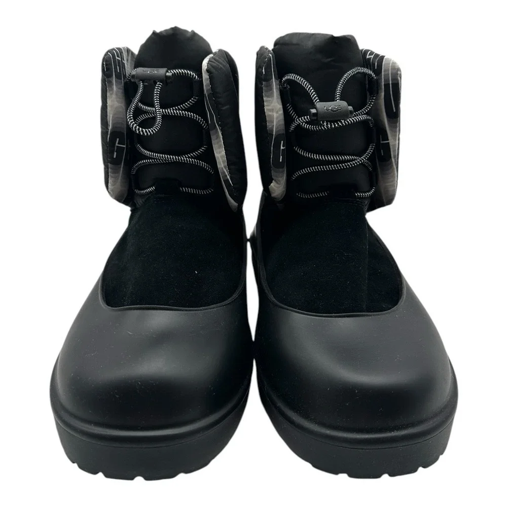 UGG Classic Maxi Toggle Boots Womens 7 Black Suede Sheepskin Winter 1130670‎